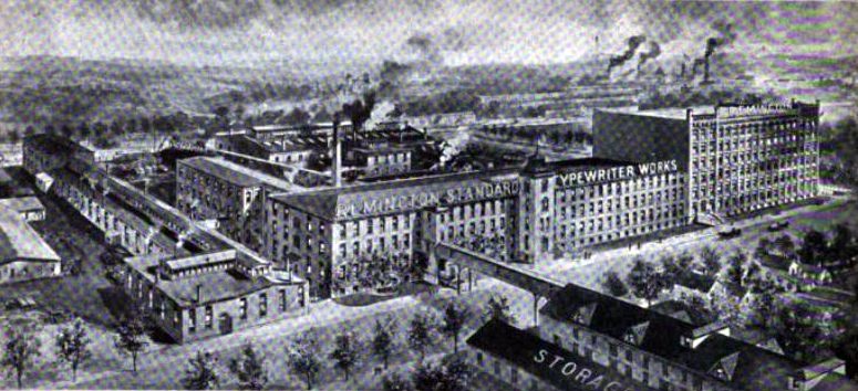 Historic view of the Remington factory at Ilion, New York